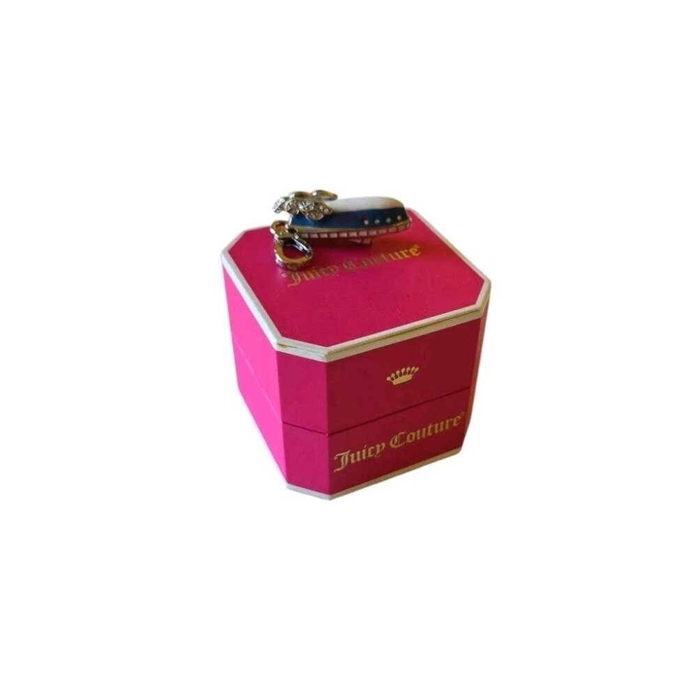 JUICY COUTURE 3D Speed Boat 'SS Juicy' Silver Bracelet Charm YJRE6359